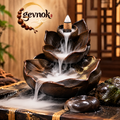 Lotus Waterfall Backflow Incense Burner — Signature scene