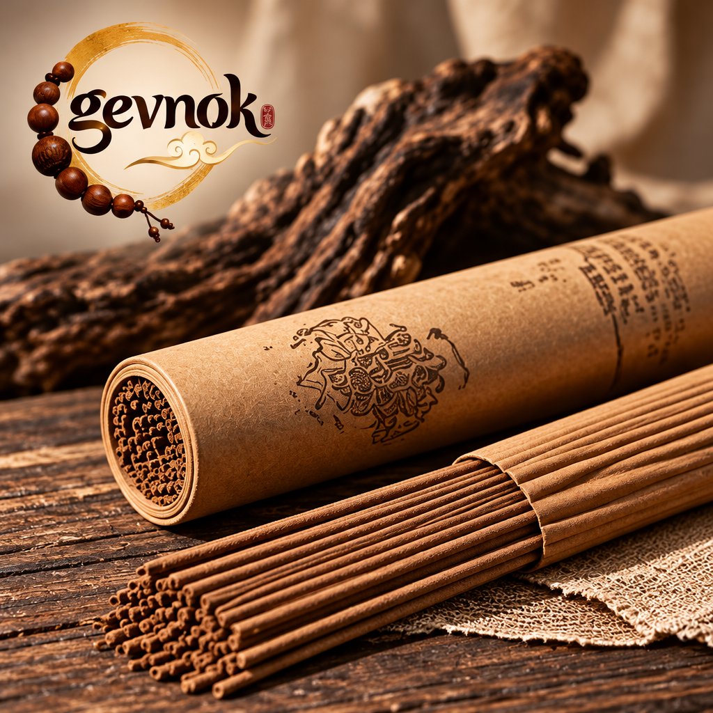 Traditional Incense Sticks with Decorative Kraft Tube — Signature scene